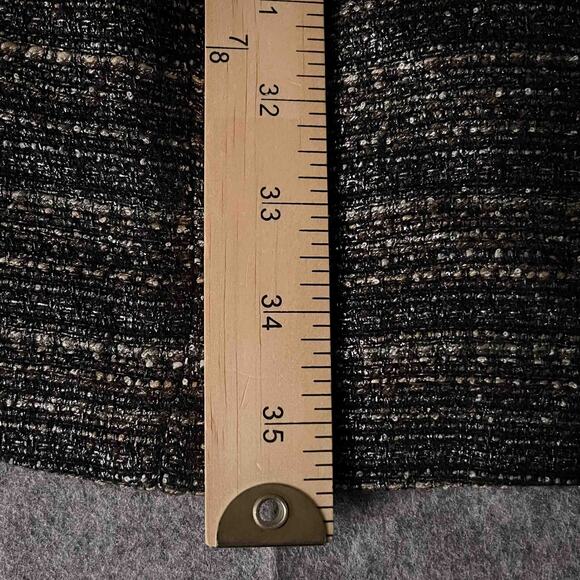 Womens Moulinette Soeurs Anthropologie Glissade Shimmer Tweed Dress Black Sze 12 - Picture 11 of 11